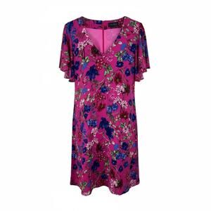 Hatch The Grace Dress Pink Queen Floral V-Neck Maternity Mini 3 L Designer Boho